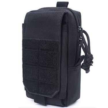 Imagem de Bolsa tática militar a laser 1000D pequena tática Molle Admin Pouch organizador de gadget suporte de telefone cintura EDC pacotes utilitários para smartphone bolsas de ferramentas coldre bolso pequena