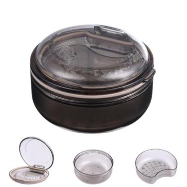 Imagem de LONGMON Capa retentora de camada dupla, estojo de retenção multifuncional 2 em 1 portátil e limpador, estojo de limpeza ortodôntico para retentores, alinhadores, protetor noturno/protetor bucal