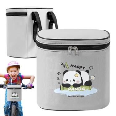 Imagem de Bolsa Infantil Para Guidão Dianteiro De Bicicleta | Bolsa Compacta De Armazenamento Para Guidão | Bolsa Refletiva Com Fechamento Rápido E Múltiplos Bolsos Para Crianças Meninas E Meninos, Patinete, Us