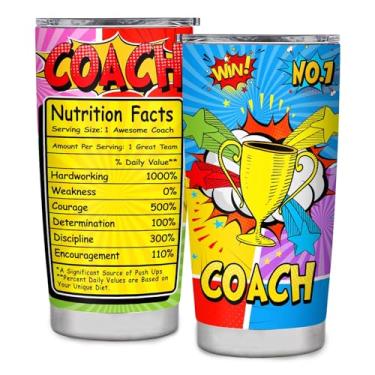 Imagem de kwsnatel Presentes de treinador para homens e mulheres, Best Coach Ever, vôlei, futebol, futebol, natação, presentes de treinador de basquete, presentes de agradecimento do melhor treinador, copo de