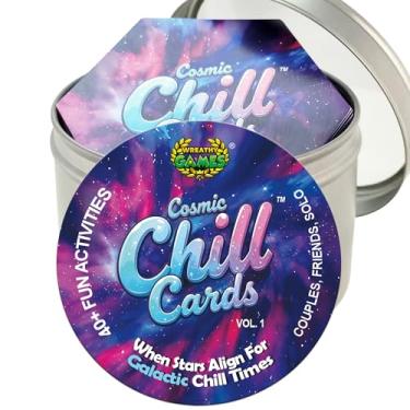 Imagem de Cosmic Chill Cards - Couples, Friends or Solo - Date Night Ideas - Fun & Exciting 40+ Cards Special for Couple: Birthday Gifts for Boyfriend, Girlfriend, Him, Her, Wife, Husband or Engagement