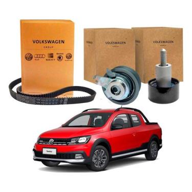 Imagem de Kit Correia Dentada Tensor Saveiro Cross 1.6 16v 2018 A 2023 - Volkswa