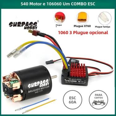 Imagem de Combo ESC e Motor Brushed de Alto Torque para Carros e Caminhões RC 1/