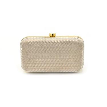 Imagem de IGH Bolsa clutch feminina elegante – Bolsa de mão elegante para festas, casamentos e passeios casuais - IGH1452, Prata, PACK OF 1