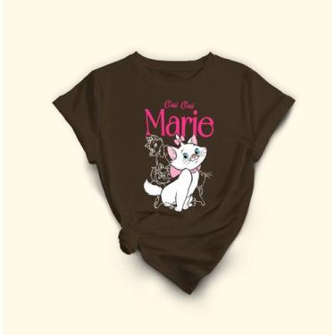 Imagem de Camiseta Gata Marie Com Estampa Exclusiva .100% Algodão - Lobo Sete, C