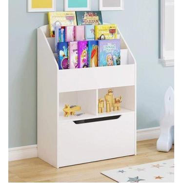 Imagem de Organizador De Livros Com Baú Kiara 100% Mdf (infantil) - WoodCore