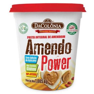 Imagem de Kit 4 pasta de amendoim integral tradicional cremosa 1,005kg amendopow