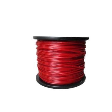 Imagem de Rolo Bobina Fio De Nylon Vermelho Para Roçadeiras 3mm Quadrado 2kg Com