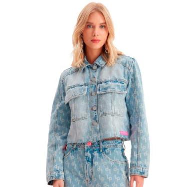 Imagem de Jaqueta Jeans Easy Lança Perfume Cropped IN23 Azul Feminino, PP