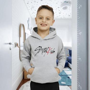 Imagem de Moletom Moda Infantil Stray Kids Banda Apaixonante Blusa De Frio Menin