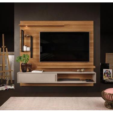 Imagem de Painel suspenso para tv lima carvalho europeu amarula - DJ Moveis