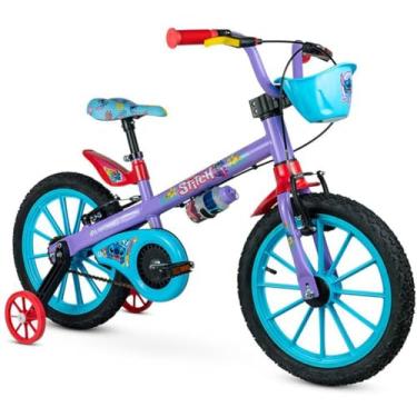 Imagem de Nathor Bicicleta Infantil Aro 16 Disney Stitch