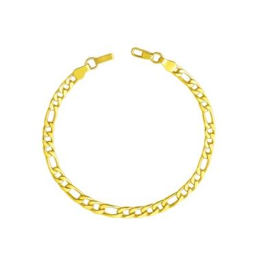 Imagem de Pulseira Folheada Ouro 18K Premium Modelo 3x1 Masculino