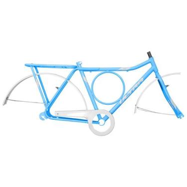Imagem de Kit Quadro Ultra Bikes Stronger Us26 Vintage Line, Azul bebe, Branco, 