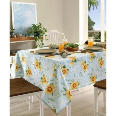 Imagem de Toalha De Mesa Clean Margaridas Limpa Fácil 8 Lugares Dohler - Döhler