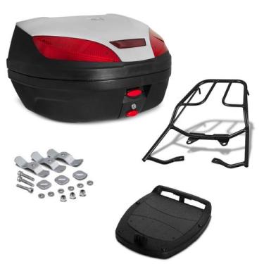 Imagem de Baú Bauleto 52 Litros Com Bagageiro Moto Honda Titan Fan 150 2014 2015