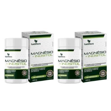 Imagem de Kit 2x Magnésio e Inositol 60 Cápsulas 500mg Tuttiflora