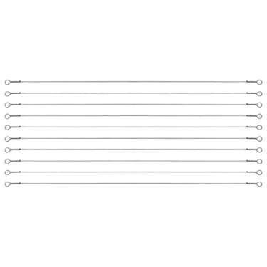 Imagem de Serra de Coping Saw, 10 Pçs Lâminas de Serra de Coping de 30,5 cm Fio de Corda de Mão Pequeno Fio de Serra de Aço Carbono para Metais Macios Plástico de Madeira, Serrote