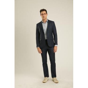 Imagem de Costume Docthos Slim em Lã Super 120, 029 azul noite, 52