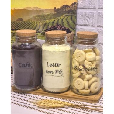 Imagem de Cantinho do Café, 3 Potes 810ml  Achocolatado, Açúcar, Biscoito, Café,