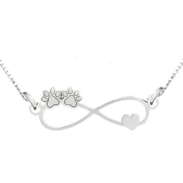 Imagem de Colar Pet Infinito Coleção Estimação em Prata 925 - Sam Joias
