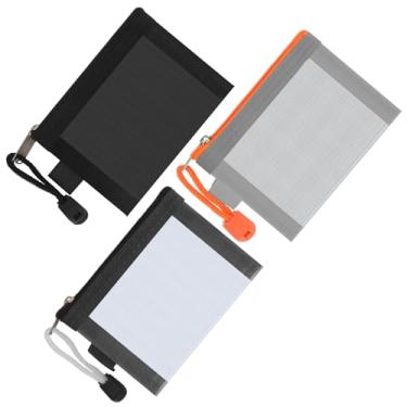 Imagem de Classycoo Mini sacos de malha, pacote com 5, bolsa pequena de nylon com zíper de 7,6 cm x 11 cm, porta-chaves, porta-moedas, porta-cartões, bolsas de cosméticos portáteis de viagem para batom, fone de