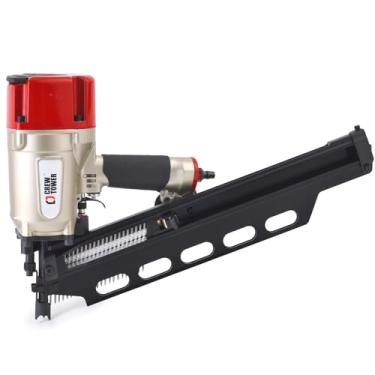 Imagem de CREWTOWER Pistola De Pregos Para Enquadramento Srn9021, 21 Graus, 2 Polegadas - 3-1/4 Polegadas, Prego Para Enquadramento, Ajuste De Profundidade Sem Ferramentas, Pistola De Pregos Pneumática Para S