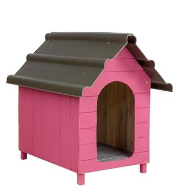 Imagem de Casa Casinha De Cachorro com Telhado Ecológico Média N3 (Rosa)