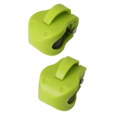 Imagem de RNXRZANK 2x Correias de Suporte de Haste de Ing Clipes de Amarração de Poste Protetor de Envoltório de Bola Fixa para Transporte No Solo Armazenamento Garagem, Verde, Tamanho real