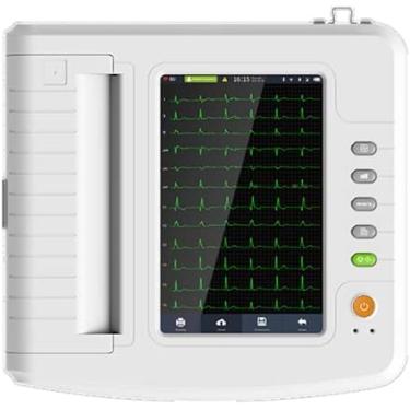 Imagem de Máquina Portátil Do Eletrocardiógrafo Ecg De 12 Canais De Digitas Máquina Do Ecg Com Software