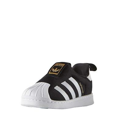 Imagem de adidas Originals Tênis masculino Superstar Classic cano baixo, Preto/branco/dourado metálico, 18