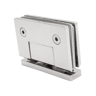 Imagem de predolo Dobradiça para porta de chuveiro, porta de vidro para chuveiro, rotação de 360 ​​graus, metal, grampo leve para portão de banheiro, grampo para, Polido Reto