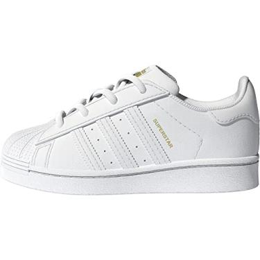 Imagem de T nis infantil Adidas Originals Superstar, White/White/White, 6.5 Big Kid
