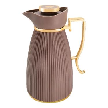 Imagem de Garrafa Térmica Zaya Tuut 1 Litro Canelada Design Sofisticado, Mantém Bebidas Quentes e...