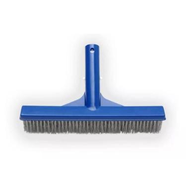 Imagem de Escova Com Cerdas De Aço Inox Limpeza Piscinas 25 Cm Netuno