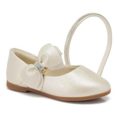 Imagem de SAPATILHA INFANTIL KLIN PRINCESA MINI OFF WHITE PEROLIZADO-Feminino