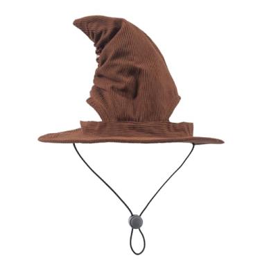 Imagem de Chapéu de Halloween para animais de estimação com orifícios de orelha, adequado para cães pequenos, médios e grandes, boné de beisebol com proteção solar para animais de estimação, chapéu de