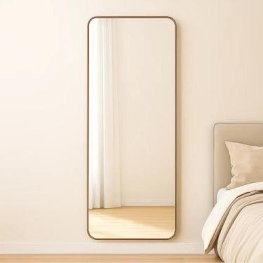 Imagem de Espelho Retangular Com Moldura Pinterest Quarto Sala Banheiro 115x60cm