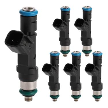 Imagem de Conjunto de 6 injetores de combustível | Compatível com Jeep Dodge Dakota Mitsubishi Liberty 3.7L V6| Substitui 53032701AA FJ474 RL032701AA