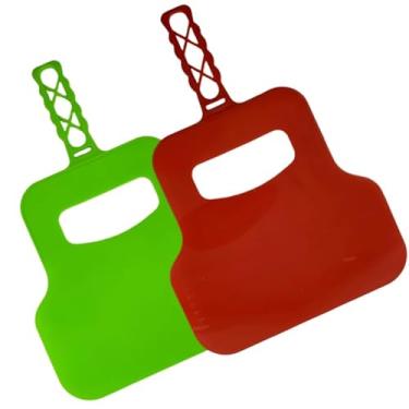 Imagem de 2 peças de plástico resistente ao calor soprador de chama e ventilador manual de mão para churrasqueira - portátil para cozinhar ao ar livre, acampamento, ferramenta de piquenique para fãs de