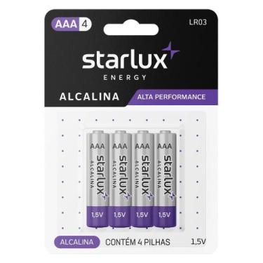 Imagem de Pilha Starlux Energy Alcalina AAA 4 Unidades