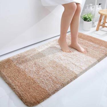 Imagem de Corredor de banho OLANLY Microfibra extra macia 110x60cm bege