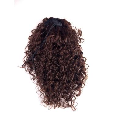 Imagem de Rabo De Cavalo Afro Cacheado Acaju 4/33 30 Cm Fibra Futura