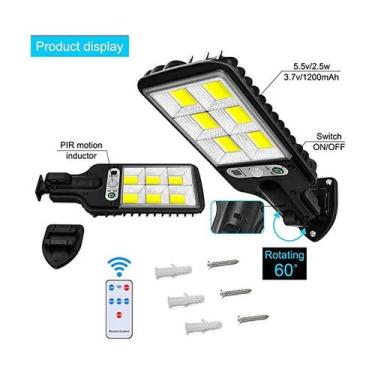 Imagem de Refletor solar, lâmpada LED, luz de sensor externo - Lightbek Official