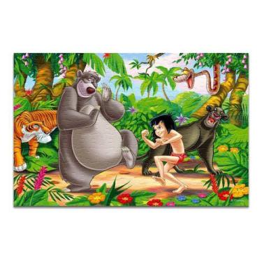 Imagem de Quebra-cabeça Personalizado Mogli O Menino Lobo 120 Peças - Pomps Geek