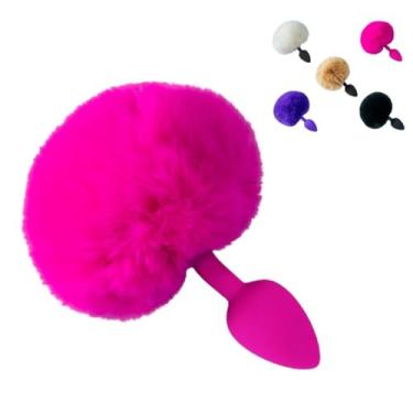 Imagem de Plug Anal De Silicone Pequeno Com Rabo De Coelho Sensações Atraentes Prazer Único Brinquedo Sexual [PINK]