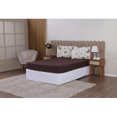 Imagem de Jogo de Lençol Malu Para Cama Solteiro 2 Peças 180 Fios 100% Algodão T