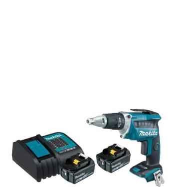 Imagem de Parafusadeira Drywall Gesso 18v 2 Baterias 5ah Makita Dfs452z