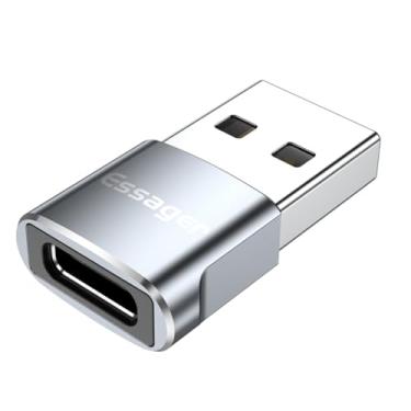 Imagem de Adaptador Plug Essager OTG Usb Tipo C Fêmea X Usb A Macho