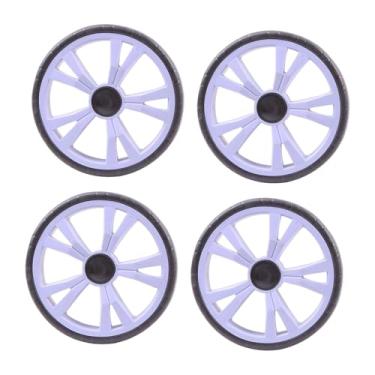 Imagem de oshhni 4x Rodas de carrinho de compras Roda única Prática para supermercado Rodízios silenciosos Peças de reposição Polia de rolamento